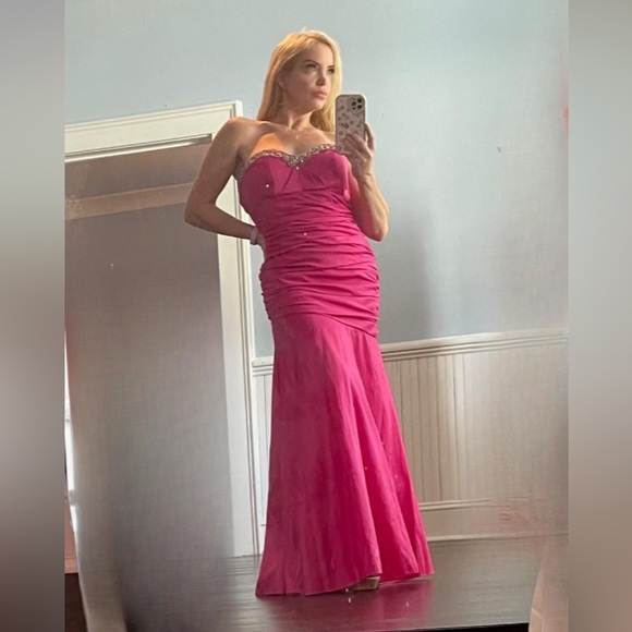 Cindy Barbie pink formal gown mermaid 4/S - Picture 3 of 10